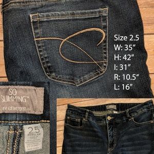 Chico's Dark Denim Size 14 (2.5) Jeans